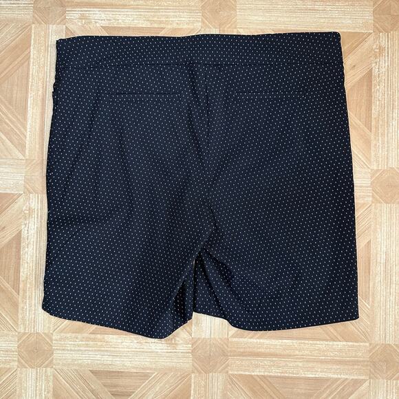 Hilary Radley Black White Dot Bermuda Shorts Womens XXL Easy Comfort Fit Pull-On - Picture 3 of 7